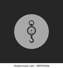 Vector icon mechanical kitchen scales