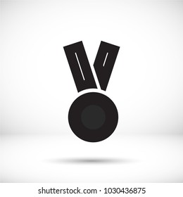 Vector icon medal 10 EPS