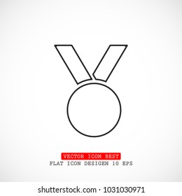 Vector icon medal 10 EPS