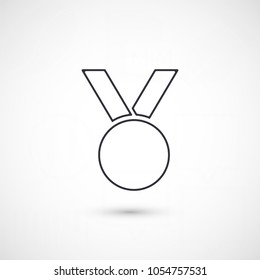 Vector icon medal 10 EPS