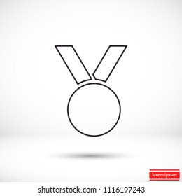 Vector icon medal 10 EPS