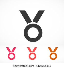 Vector icon medal 10 EPS