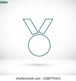 Vector icon medal 10 EPS