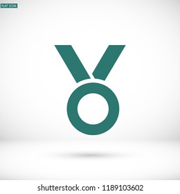 Vector icon medal 10 EPS