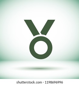 Vector icon medal 10 EPS