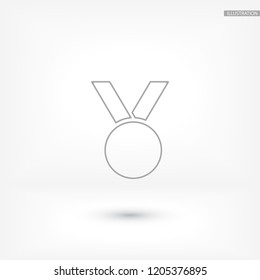 Vector icon medal 10 EPS