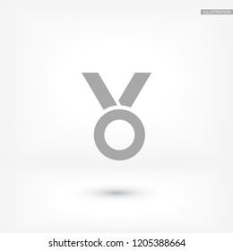 Vector icon medal 10 EPS