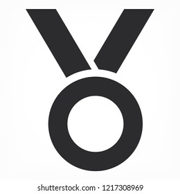 Vector icon medal 10 EPS