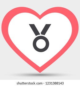 Vector icon medal 10 EPS