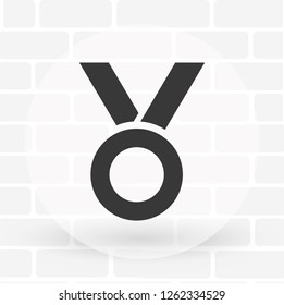 Vector icon medal 10 EPS