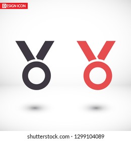 Vector icon medal 10 EPS
