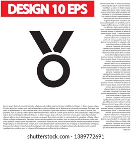 Vector icon medal 10 EPS . Lorem Ipsum Illustration design