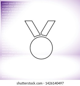 Vector icon medal 10 EPS . Lorem Ipsum Illustration design