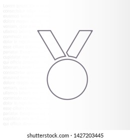 Vector icon medal 10 EPS . Lorem Ipsum Illustration design