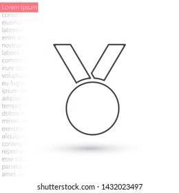 Vector icon medal 10 EPS . Lorem Ipsum Illustration design