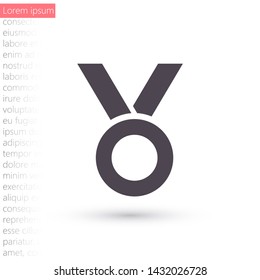 Vector icon medal 10 EPS . Lorem Ipsum Illustration design