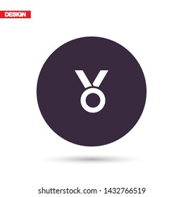 Vector icon medal 10 EPS 