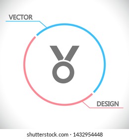 Vector icon medal 10 EPS . Lorem Ipsum Illustration design