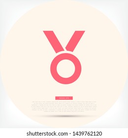 Vector icon medal 10 EPS . Lorem Ipsum Illustration design