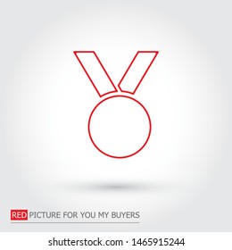 Vector icon medal 10 EPS . Lorem Ipsum Illustration design