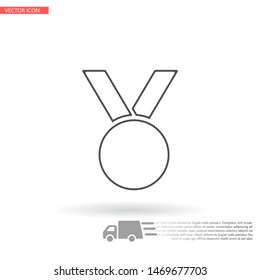 Vector icon medal 10 EPS . Lorem Ipsum Illustration design