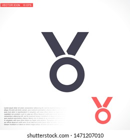 Vector icon medal 10 EPS . Lorem Ipsum Illustration design
