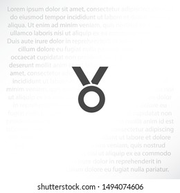 Vector icon medal 10 EPS . Lorem Ipsum Illustration design