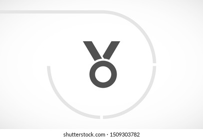 Vector icon medal 10 EPS . Lorem Ipsum Illustration design