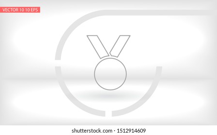 Vector icon medal 10 EPS . Lorem Ipsum Illustration design