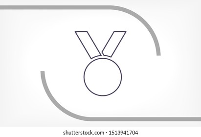 Vector icon medal 10 EPS . Lorem Ipsum Illustration design