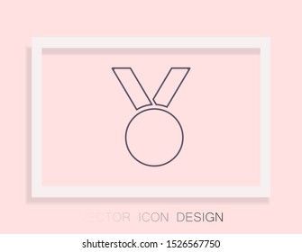 Vector icon medal 10 EPS . Lorem Ipsum Illustration design