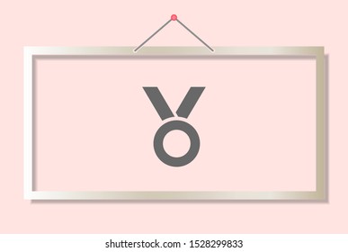 Vector icon medal 10 EPS . Lorem Ipsum Illustration design