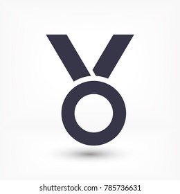 Vector icon medal 10 EPS