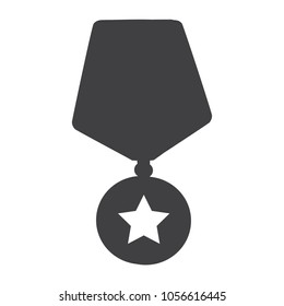 Vector icon medal. Award sign. Medal symbol for your web site design, logo, app, UI. 