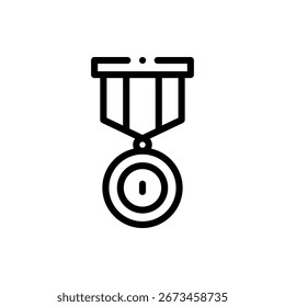Vector icono de medalla con el emblema del ala, perfecto para el logro, la libertad, y temas de honor