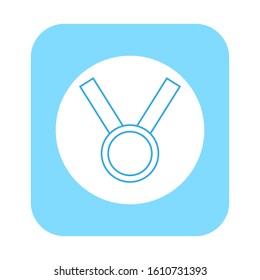 vector icon of medals with simple shapes