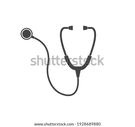 Vector icon medical phonendoscope. Layers grouped for easy editing illustration. For your design.
