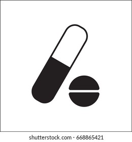 Vector icon medicine pill