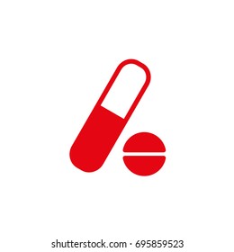 Vector icon medicine pill