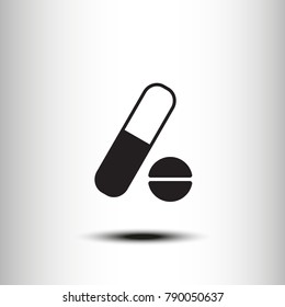 Vector icon medicine pill
