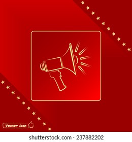 Vector icon megaphone