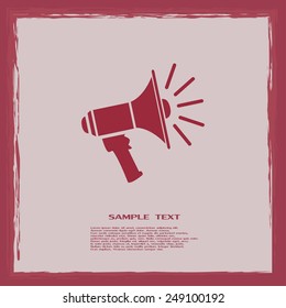 Vector icon megaphone