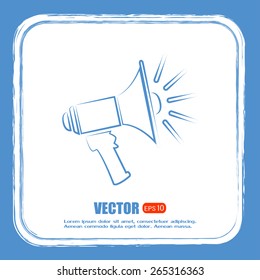 Vector icon megaphone