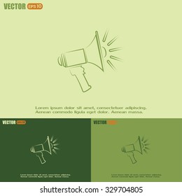 Vector icon megaphone