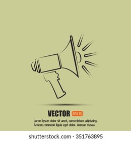 Vector icon megaphone