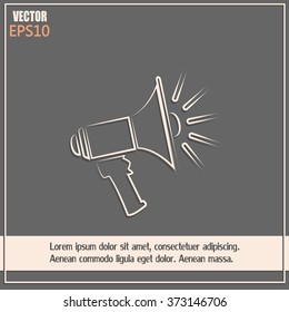 Vector icon megaphone