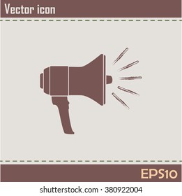 Vector icon megaphone