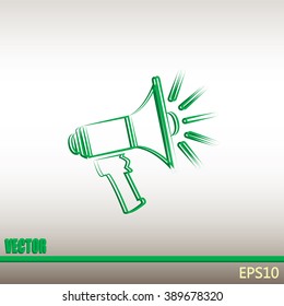 Vector icon megaphone