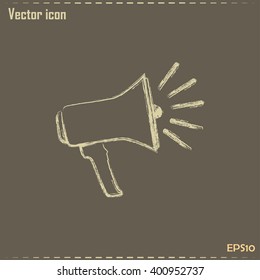 Vector icon megaphone