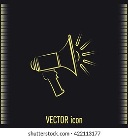 Vector icon megaphone